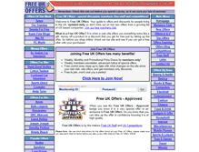 Tablet Screenshot of freeukoffers.com
